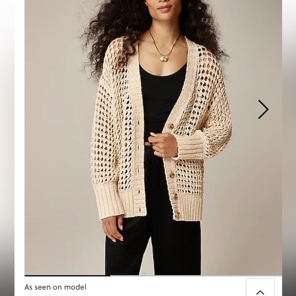 Montauk relaxed cardigan new never worn color buff clay